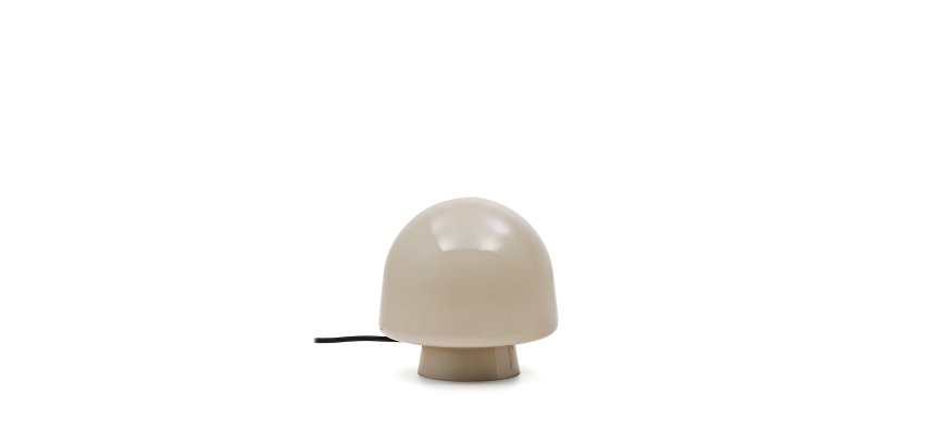 Reig grey glass table lamp