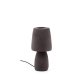 Lampe de table Tandy en terre cuite marron