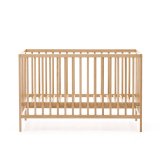 Berceau Shantal en bois de hêtre finition naturelle 60 x 120 cm