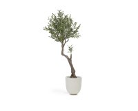 Planta artificial Olivo con maceta negro 140 cm