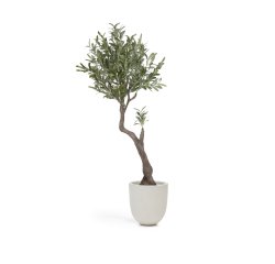 Planta artificial Olivo con maceta negro 140 cm