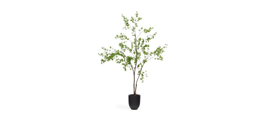 Arbre artificiel Enkianthus avec pot de fleur noir 214 cm