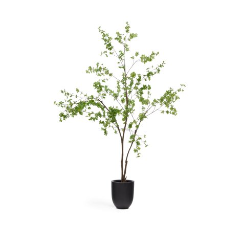 Arbre artificiel Enkianthus avec pot de fleur noir 214 cm