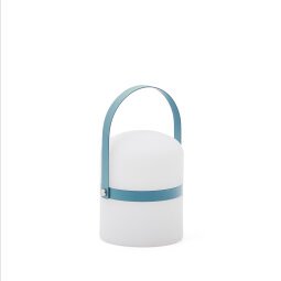 Ridley mini LED table lamp in blue polyethylene