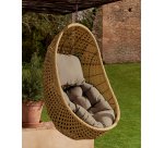Fauteuil suspendu Cira finition naturelle