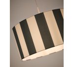 Abat-jour pour plafonnier Ciral à rayures bleu et blanc  Ø 40 cm