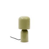 Monze table lamp in light green painted metal