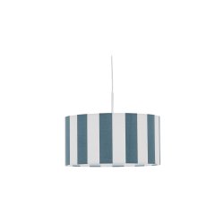 Ciral ceiling lamp shade with blue and white stripes, Ø 40 cm