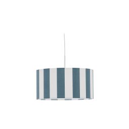 Ciral ceiling lamp shade with blue and white stripes, Ø 40 cm