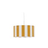 Paralume per lampada da soffitto Ciral a strisce gialle e bianche Ø 40 cm