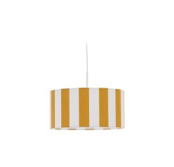 DE_Abat-jour pour plafonnier Ciral à rayures jaune et blanc  Ø 40 cm