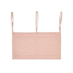 Pink, 100% cotton organiser for the Laily cot, 25 x 45 cm