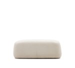 Repose-pied Martina en bouclette écru 123 x 85 cm