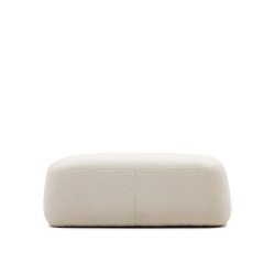 Reposapiés Martina de borreguito crudo 123 x 85 cm