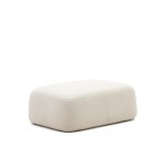 Repose-pied Martina en bouclette écru 123 x 85 cm