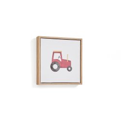 Pecky picture of a tractor, 20 x 20 cm