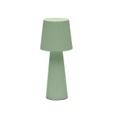 Arenys large outdoor metal table lamp in a turquoise painted finish