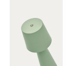 Petite lampe de table extérieure Arenys en métal avec finition turquoise