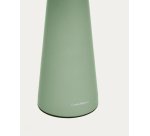 Petite lampe de table extérieure Arenys en métal avec finition turquoise