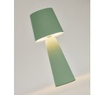 Petite lampe de table extérieure Arenys en métal avec finition turquoise