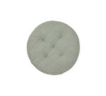 DE_Coussin Laily 100 % coton bio vert Ø30 cm