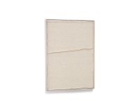 Maha white wall hanging with horizontal line 52 x 72 cm