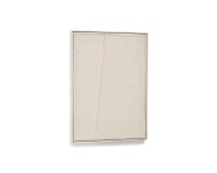 Cuadro Maha blanco con línea vertical 52 x 72 cm