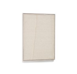 Cuadro Maha blanco con línea vertical 52 x 72 cm