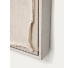 Cuadro Maha blanco con línea horizontal 52 x 72 cm