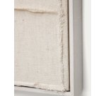 Cuadro Maha blanco con línea vertical 52 x 72 cm