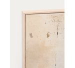 Tableau abstrait Silpa beige foncé 182 x 47 cm