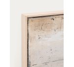 Tableau abstrait Selnar gris 122 x 32 cm