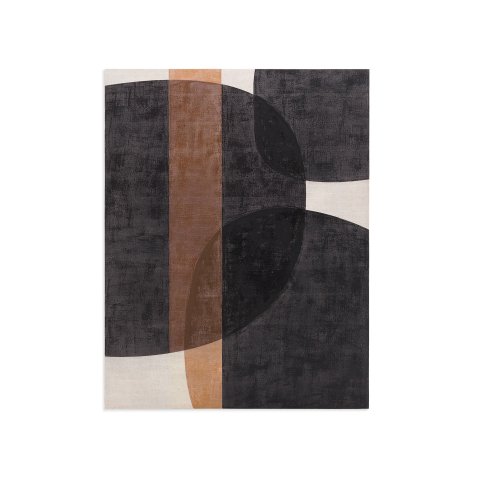 Toile abstraite Tonol marron 180 x 140 cm