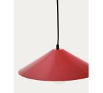 Applique Kally en métal peint rouge