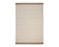 Tapis Nifelia jacquard en laine beige 200 x 300 cm