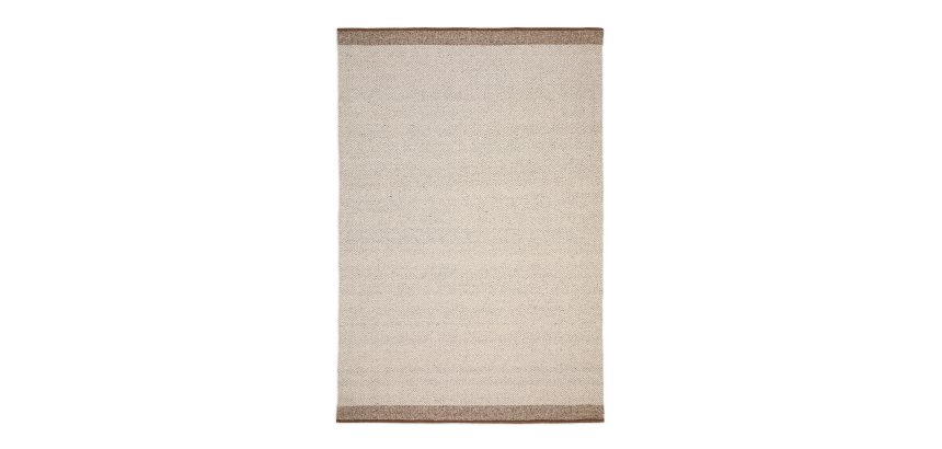 Nifelia beige wool jacquard rug, 200 x 300 cm
