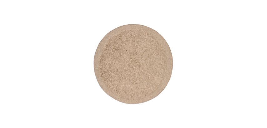 Tappeto rotondo Marely di lana beige Ø 200 cm