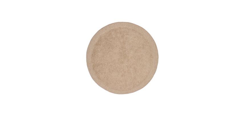 Tapis rond Marely en laine beige Ø 200 cm