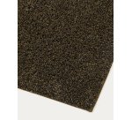 Tapis de salle de bain Coper en coton vert 50 x 70 cm