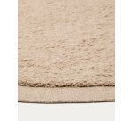Tapis rond Marely en laine beige Ø 200 cm
