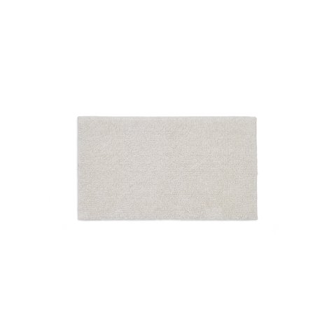 Tapis de salle de bain Uvite 100% coton blanc 50 x 70 cm