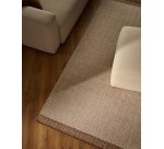 Nifelia beige wool jacquard rug, 200 x 300 cm