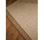 Nifelia beige wool jacquard rug, 200 x 300 cm