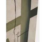 Toile abstraite Fida verte 180 x 140 cm