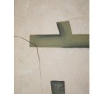 Toile abstraite Fida verte 180 x 140 cm