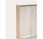 Tableau Klis en lin avec formes géométriques blanc 120 x 200 cm