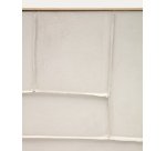 Tableau Klis en lin avec formes géométriques blanc 120 x 200 cm