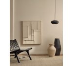 Plafonnier Inda en métal finition noire Ø 30 cm