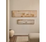 Tableau abstrait Selnar gris 122 x 32 cm