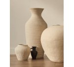 Vase Pria en papier mâché blanc 72 cm